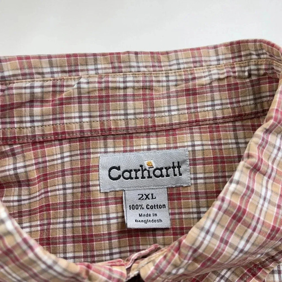 Carhartt Plaid Button Up Regular Fit Shirt - Picture 3 of 10